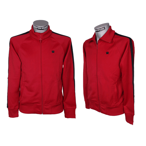 Kings League "04" Trainingsjacke (rot/schwarz)