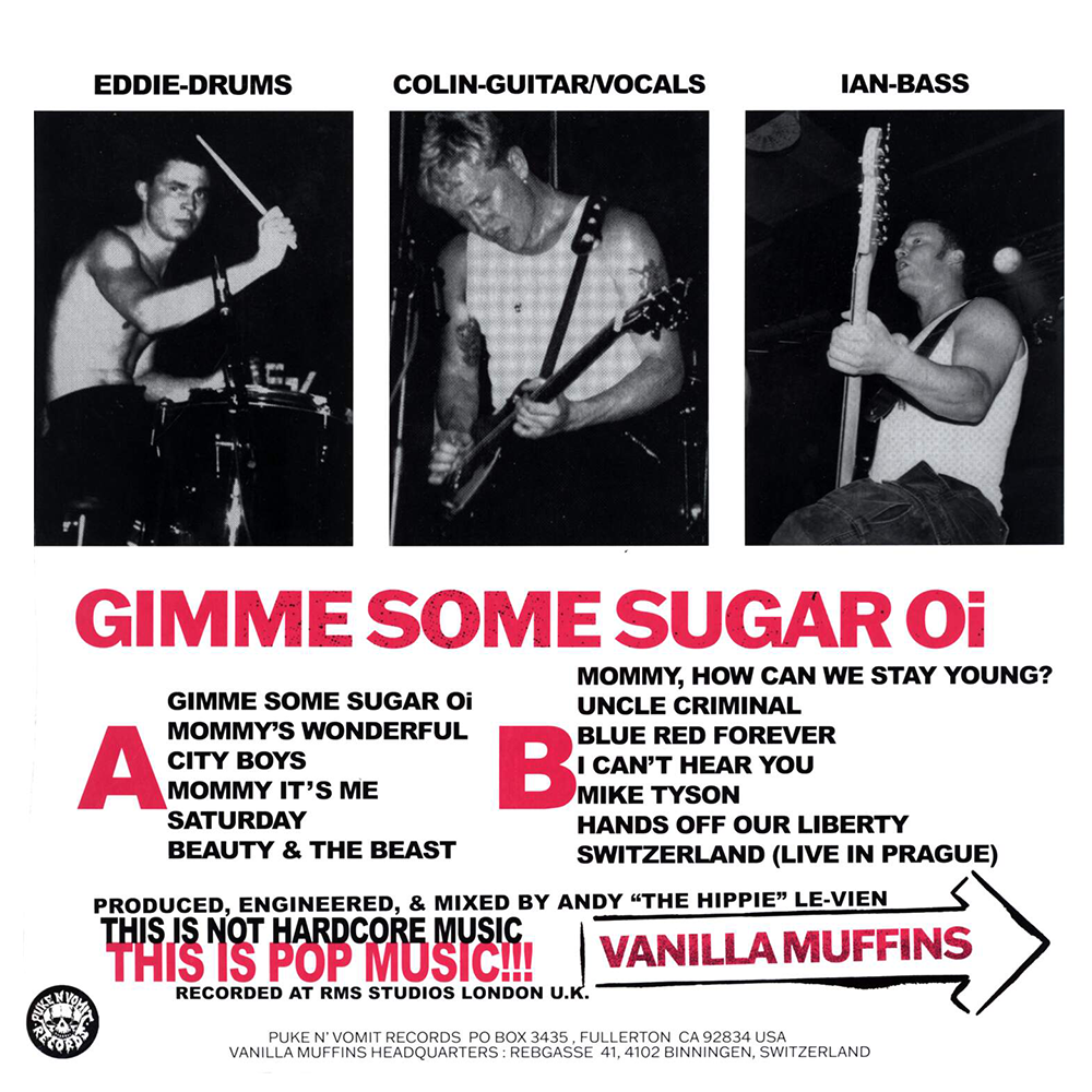 Vanilla Muffins "Gimme some Sugar Oi" LP (black)