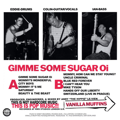 Vanilla Muffins "Gimme some Sugar Oi" LP (black)