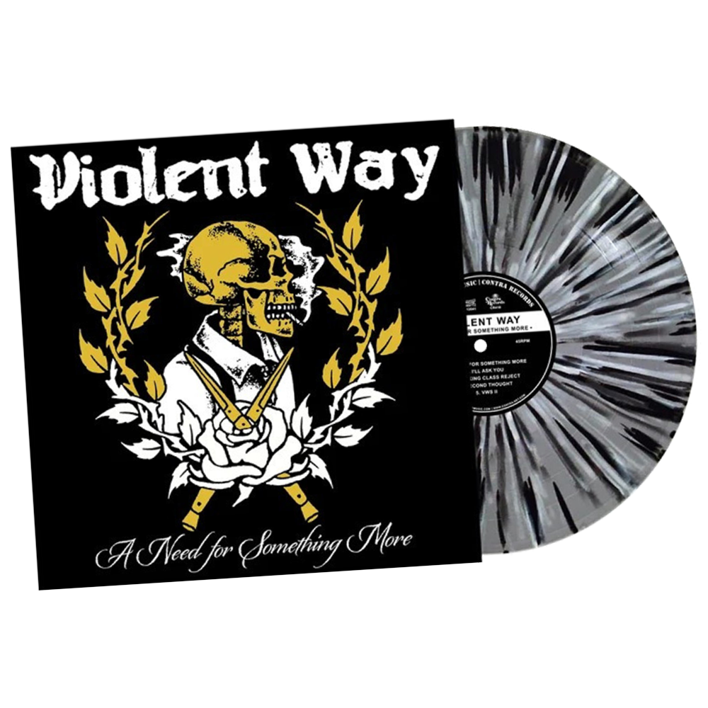 Violent Way "A Need For Something more" LP (silver w/black and white Splatter)