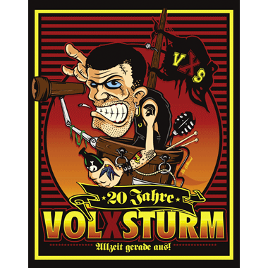 Volxsturm "Allzeit gerade aus!" Aufkleber 080